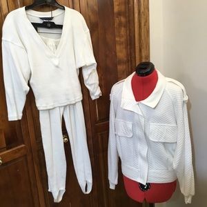 Ski lodge or the mall, very flexible 3 piece pantsuit< jacket M, top/pant S